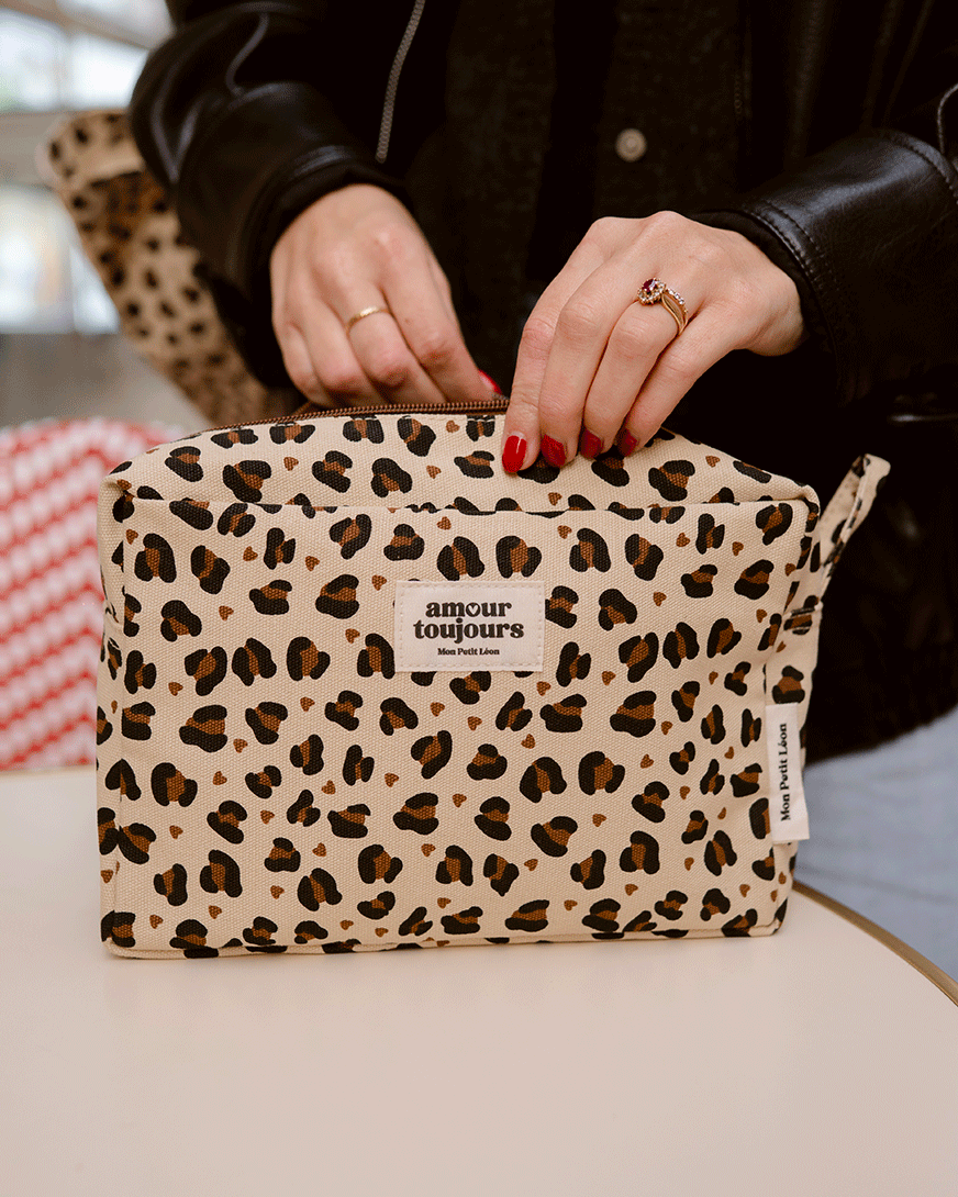 trousse de toilette leopard coeur 2