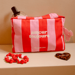 trousse de toilette rayures rose rouge amour toujours 6