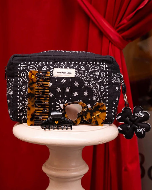 trousse matelassee bandana noir 4