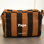 trousse rayures marrons noirs homme papa 1