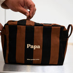 trousse rayures marrons noirs homme papa 3
