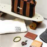 trousse rayures marrons noirs homme papa 4