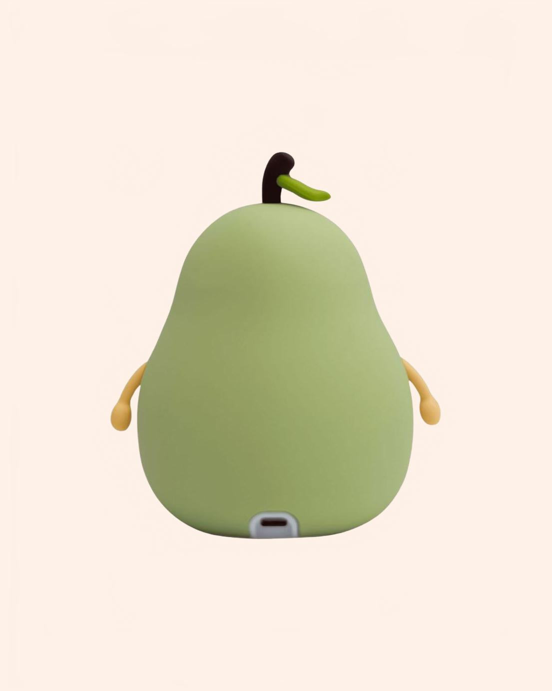 veilleuse rechargeable poire verte 3