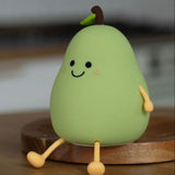 veilleuse rechargeable poire verte