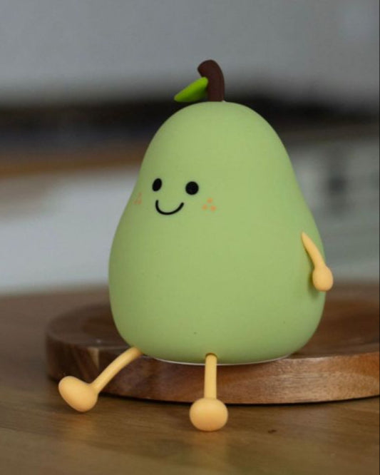 veilleuse rechargeable poire verte