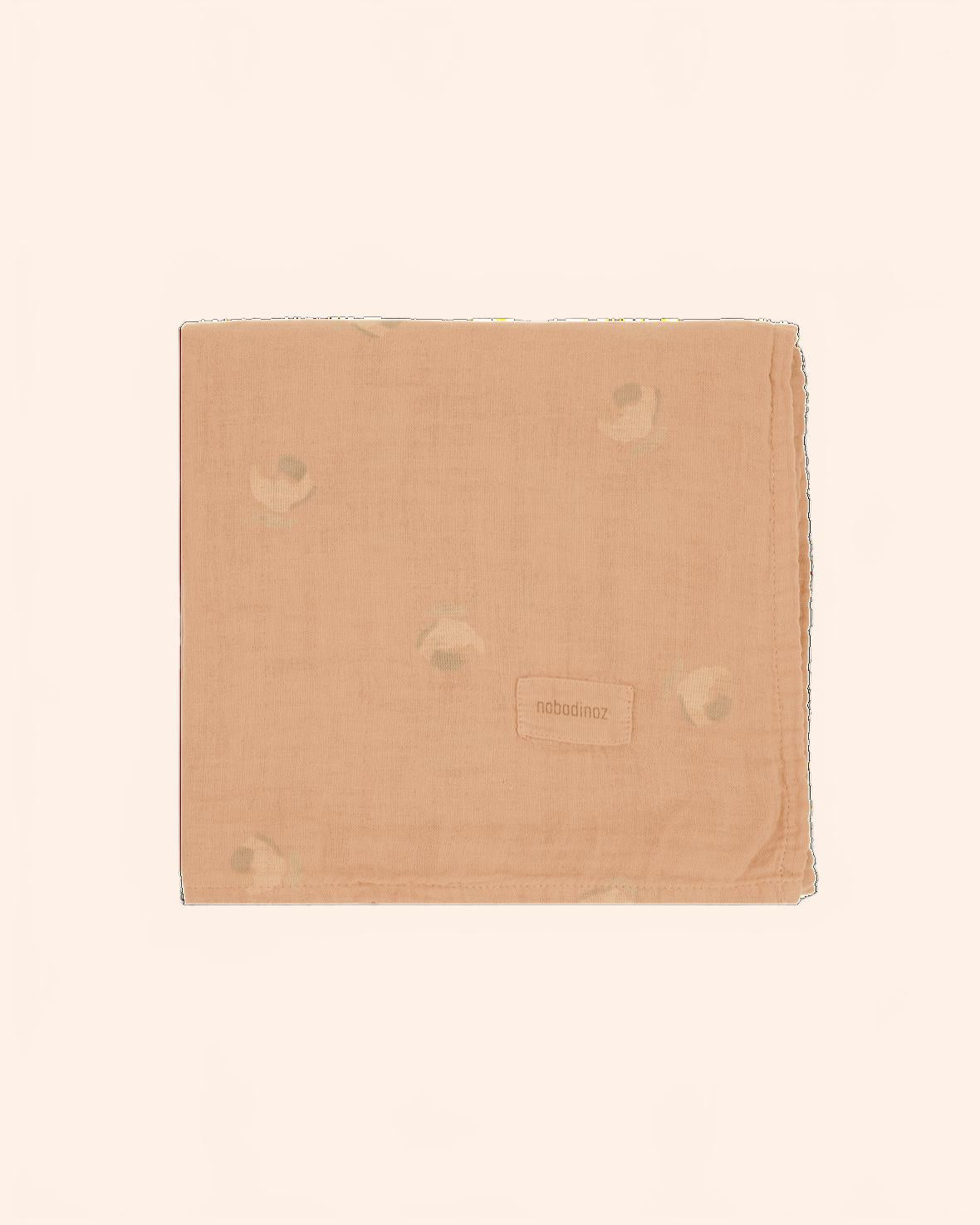 wabi sabi birth gift swaddle print powder pink blossom nobodinoz 3