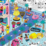 zoom poster surf skate illustrations coloriees